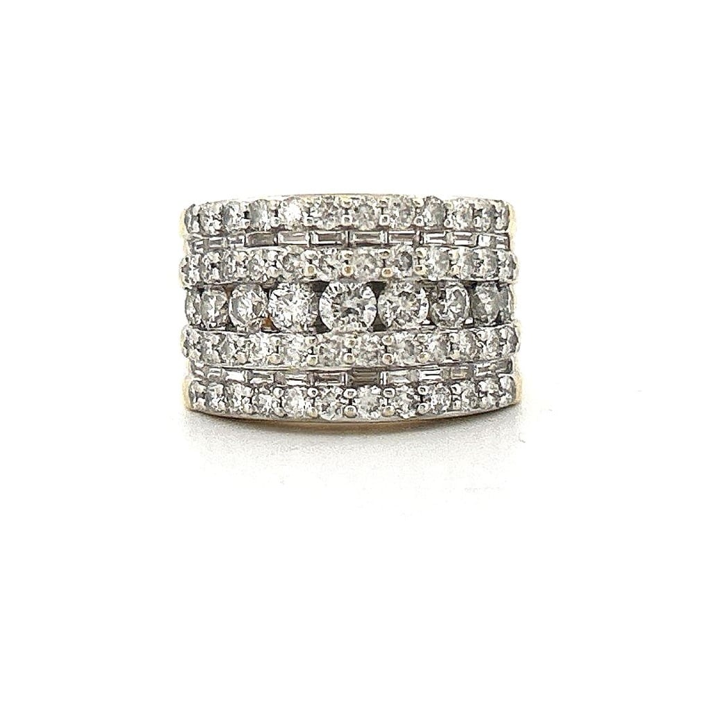 14K Yellow Gold 2.50 ctw Diamond Ring 3