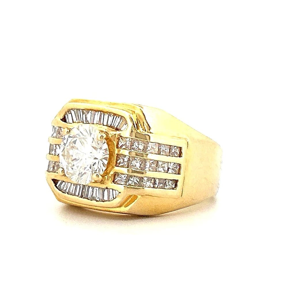 18K Yellow Gold 3.50 ctw Diamond Ring 3