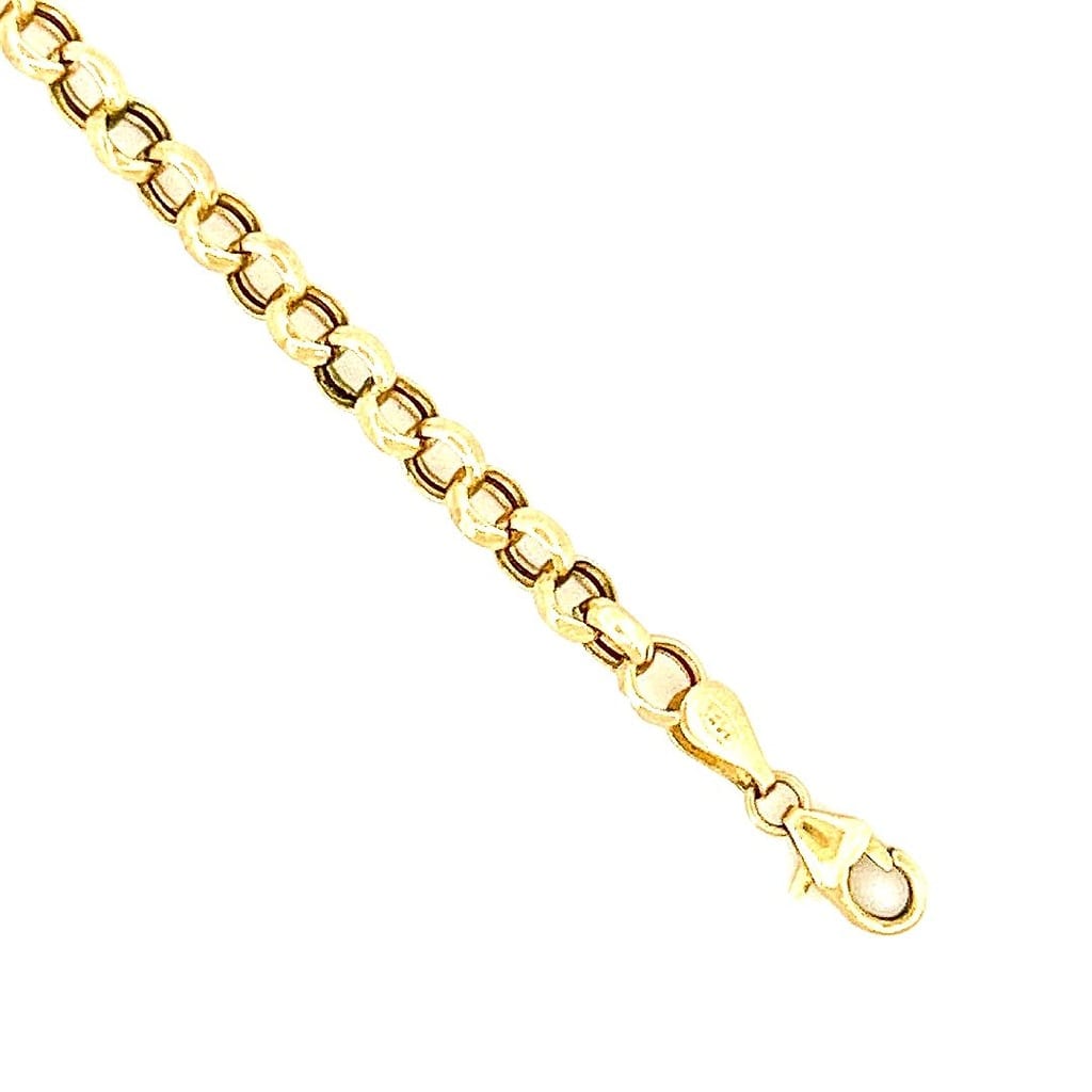 14K Yellow Gold Rolo Bracelet 8.5" 3