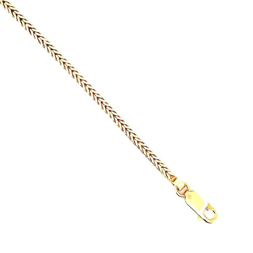 16K Yellow Gold Wheat Chain 23.25 Inches 3