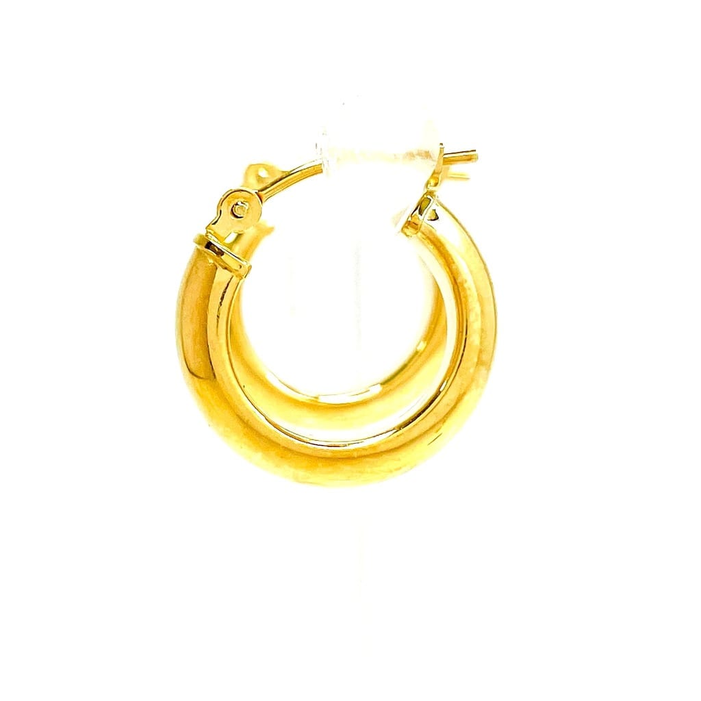 14K Yellow Gold Hoop Earrings 3
