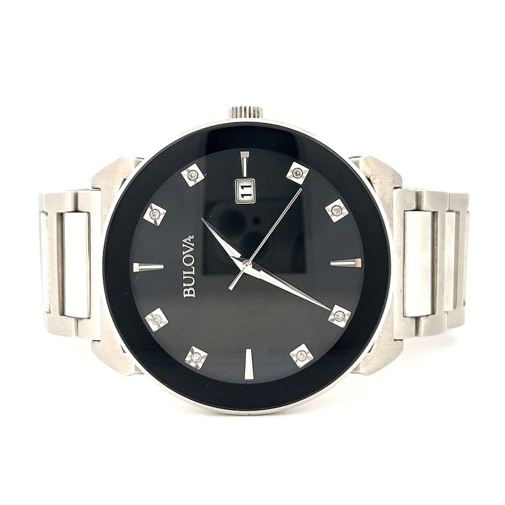 Men's Bulova Diamond Dress Watch 96D121 40mm 3