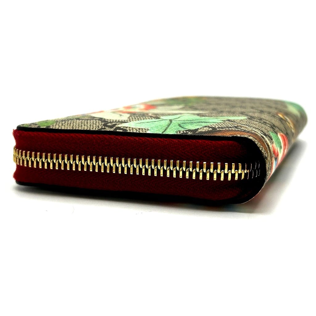 Gucci Supreme Continental Zip Around Wallet Red 3