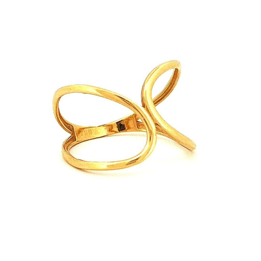 18k Yellow Gold Ring Sz 8 3