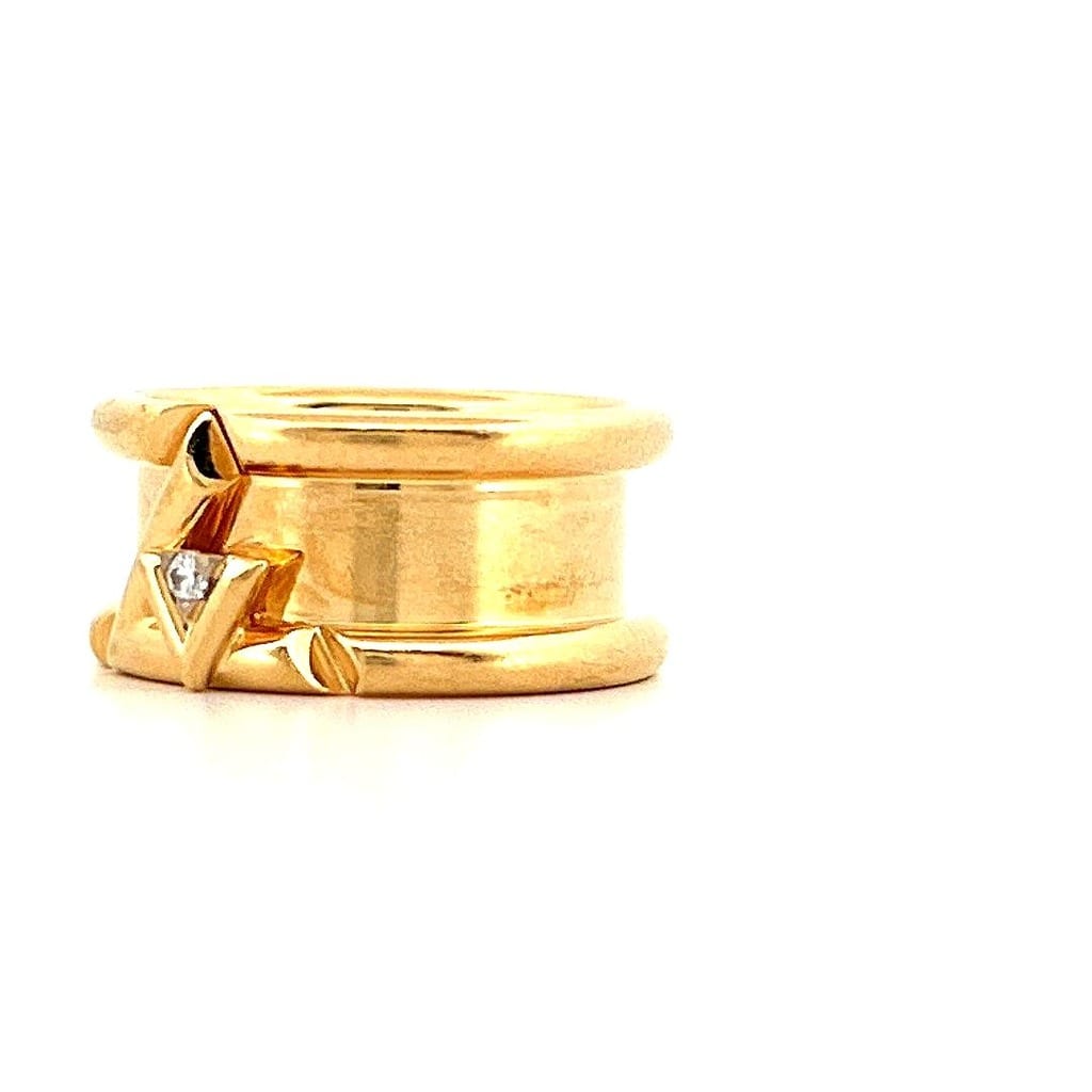 Louis Vuitton Volt One 18K Gold Diamond Ring 3