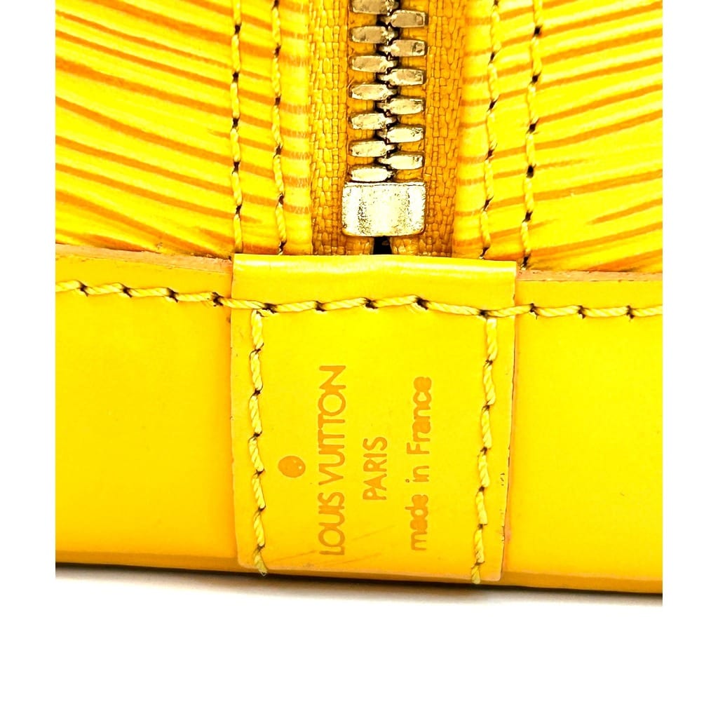 Louis Vuitton Alma PM Mimosa Yellow Epi Leather Handbag 3