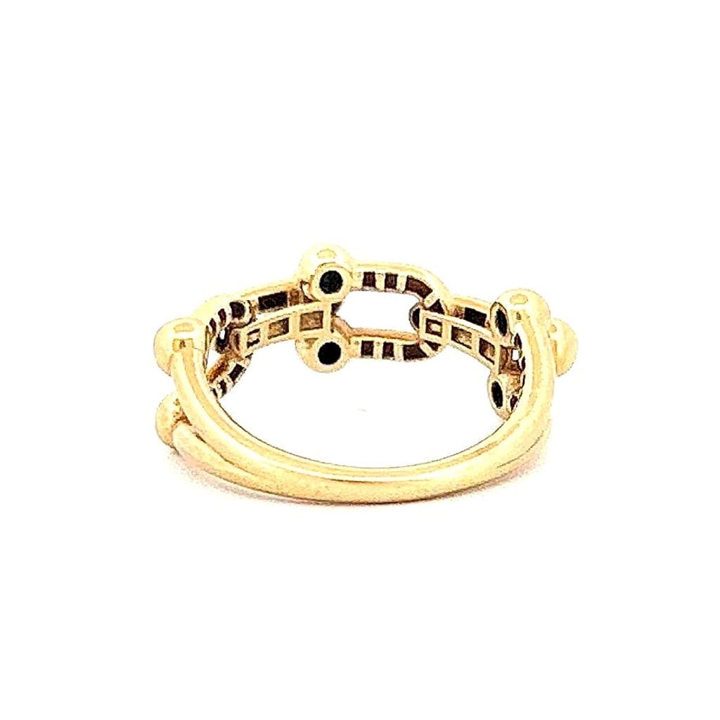 18K Yellow Gold U-Link Ring Sz 6 3