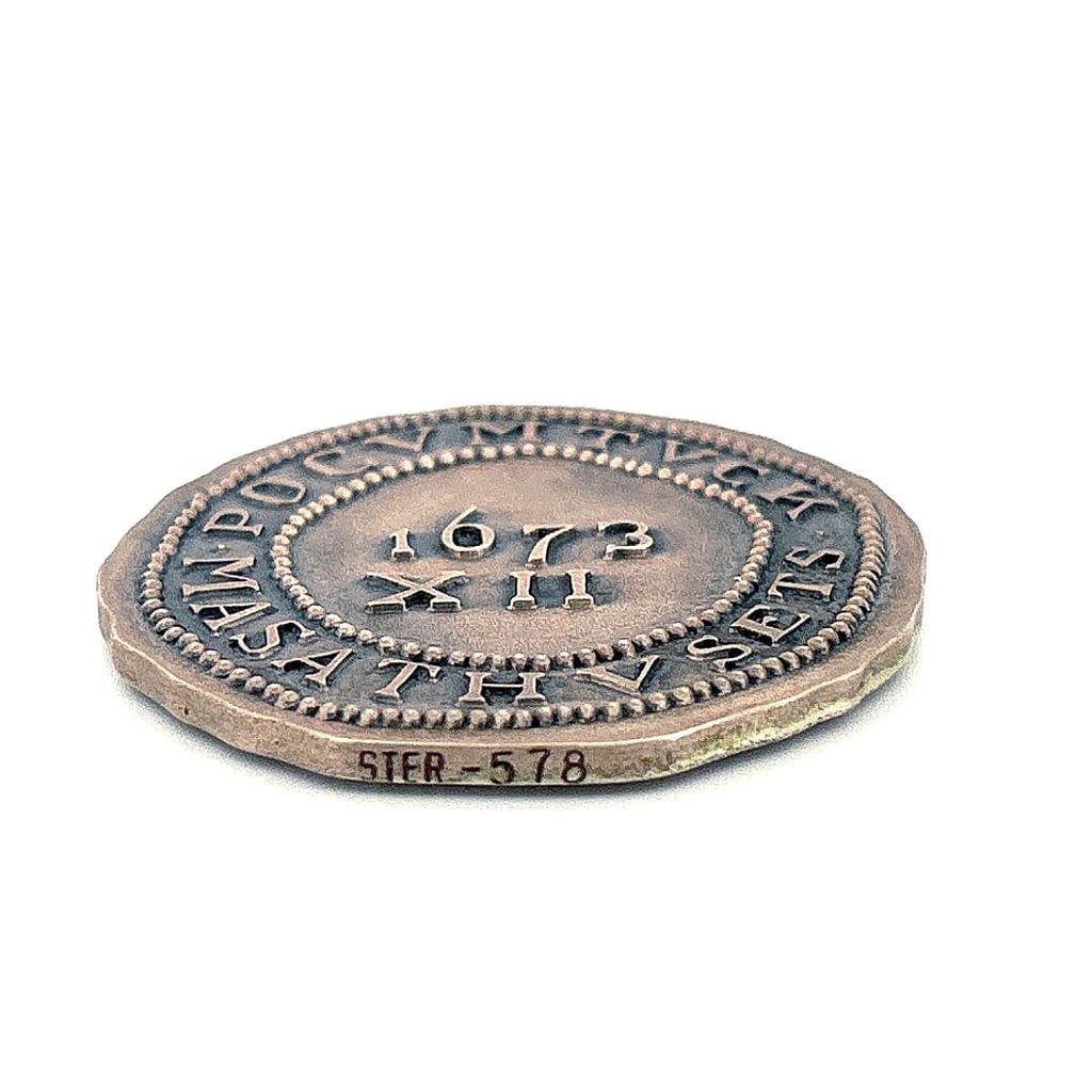 Deerfield Pine Tree Shilling Sterling Silver Coin 3