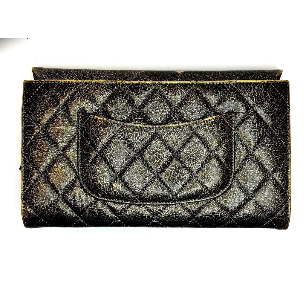 Chanel Quilted Zip Away Chain Clutch 4