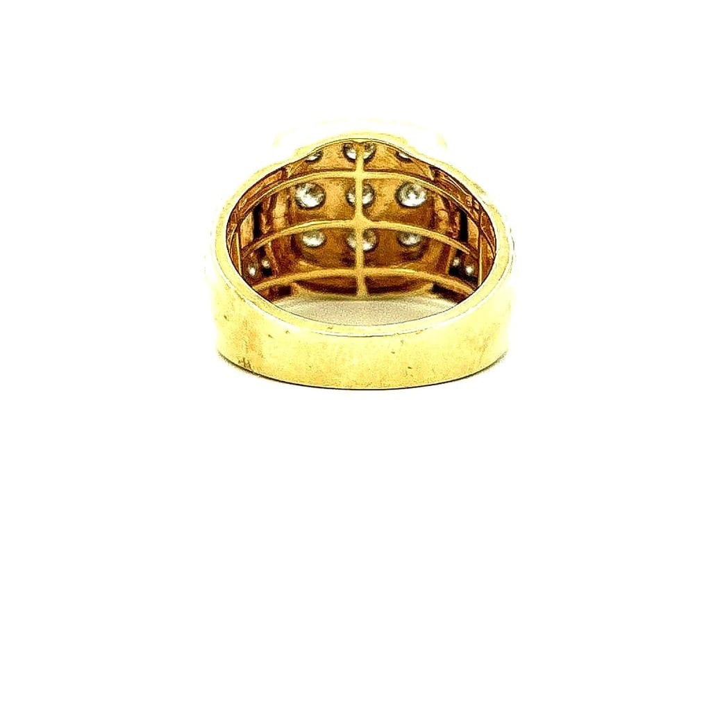 14K Yellow Gold Men's .50 ctw Diamond Ring Size 10 3