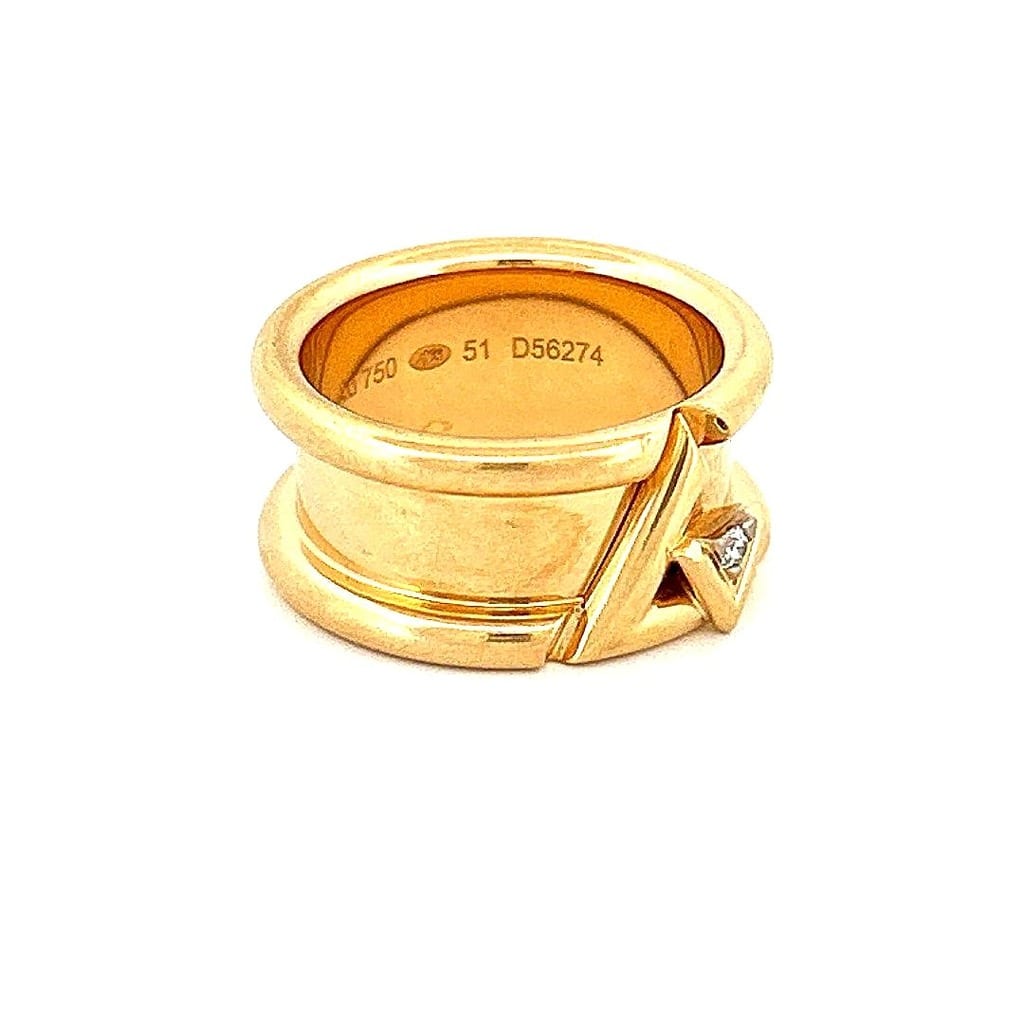 Louis Vuitton Volt One 18K Gold Diamond Ring 4