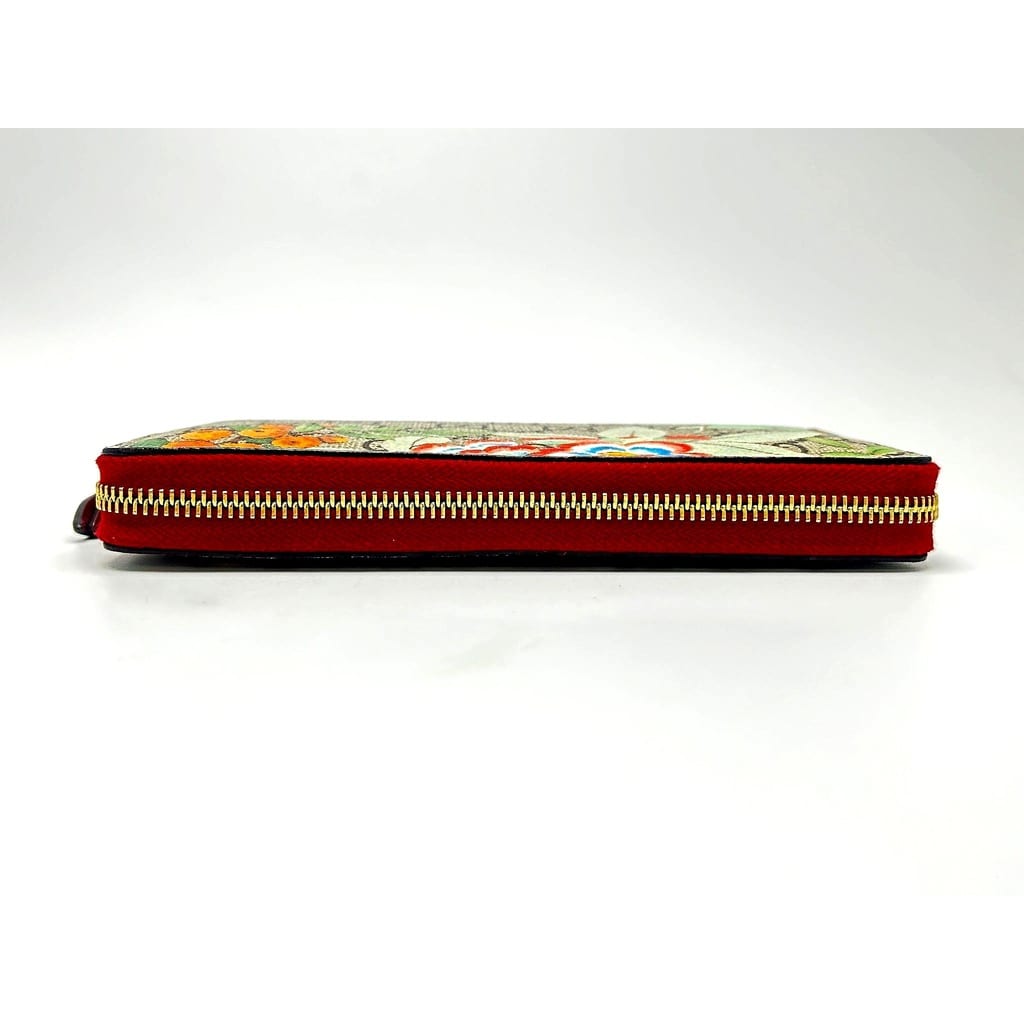 Gucci Supreme Continental Zip Around Wallet Red 4