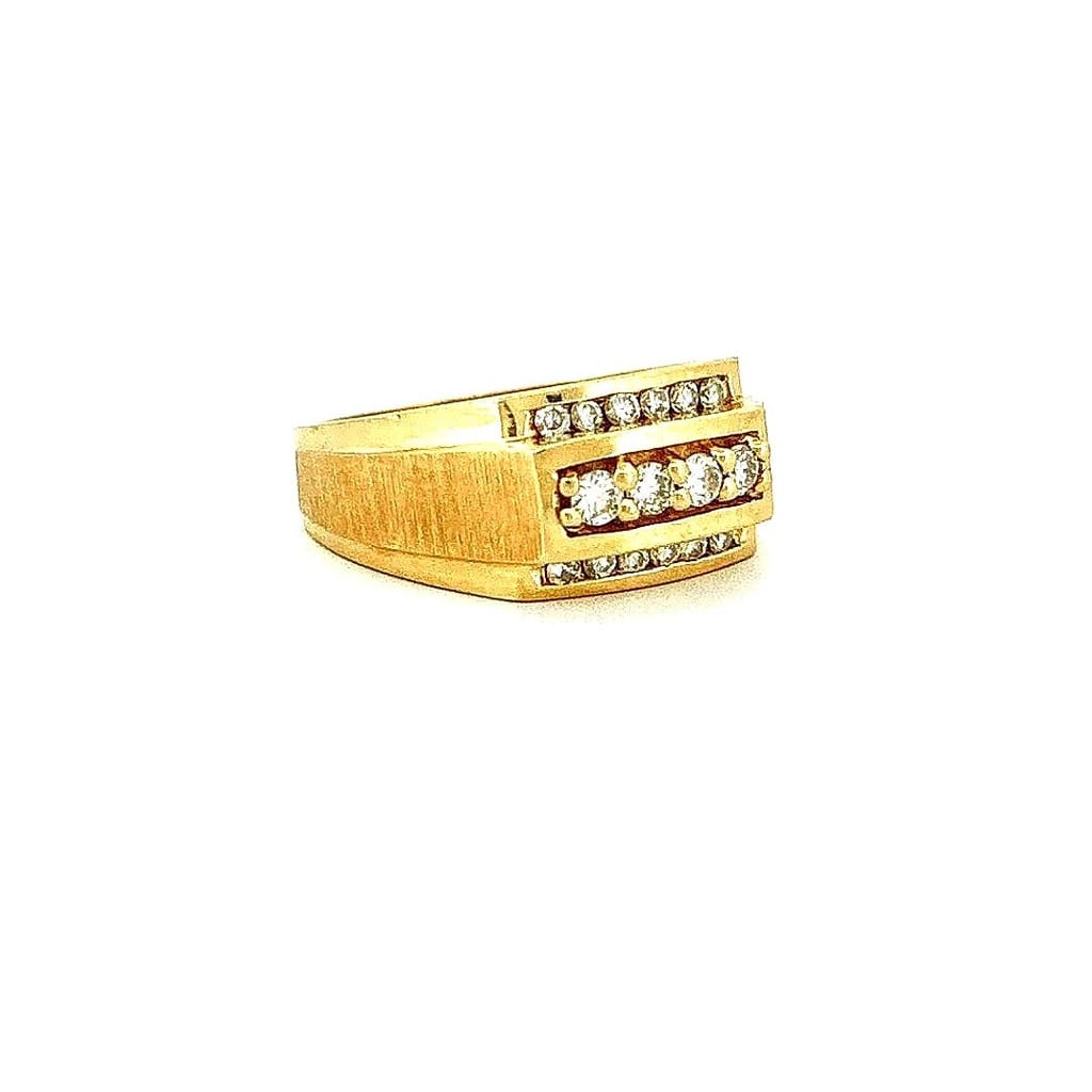 14K Yellow Gold .40ctw Diamond Ring 4