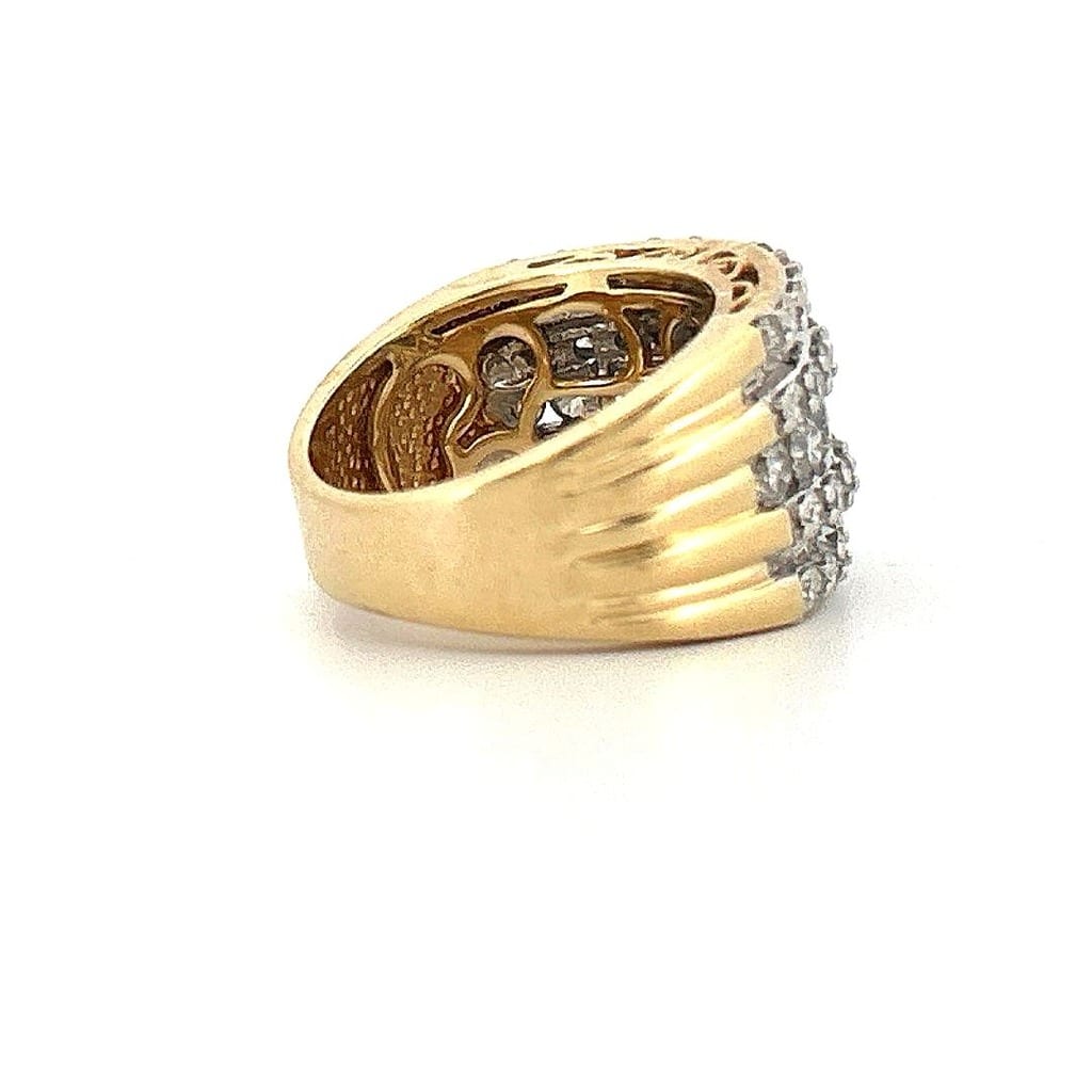 14K Yellow Gold 2.50 ctw Diamond Ring 4