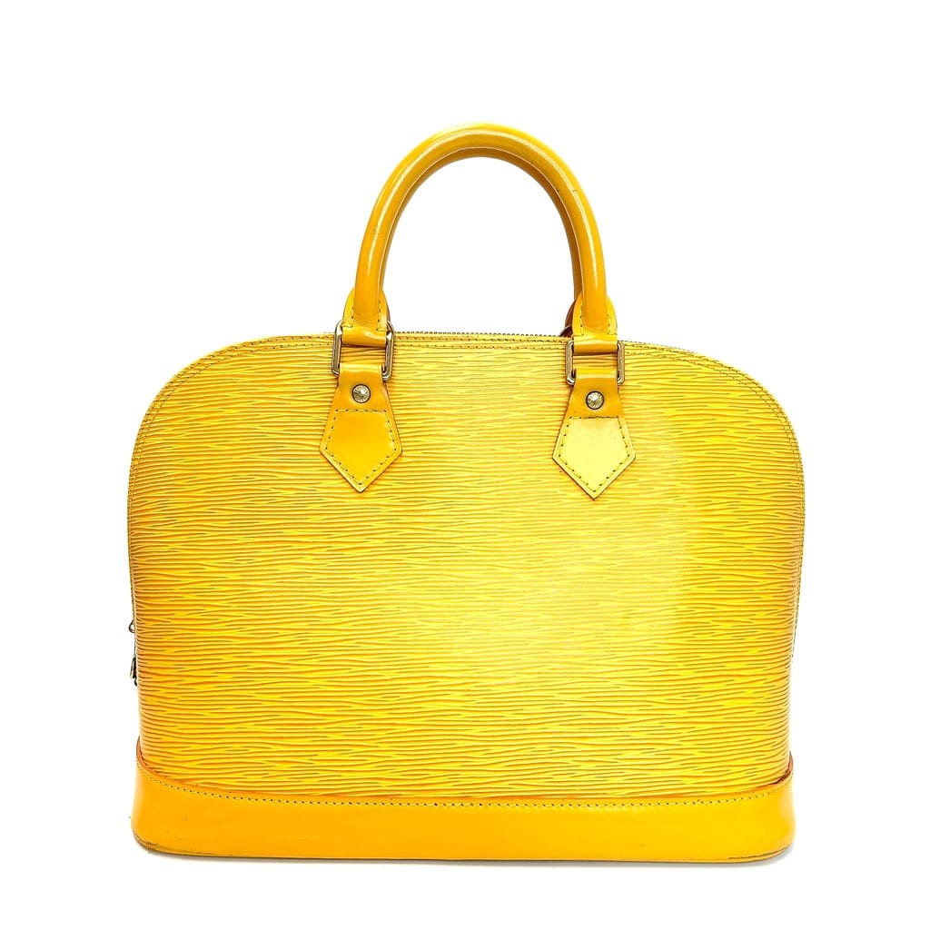 Louis Vuitton Alma PM Mimosa Yellow Epi Leather Handbag 4