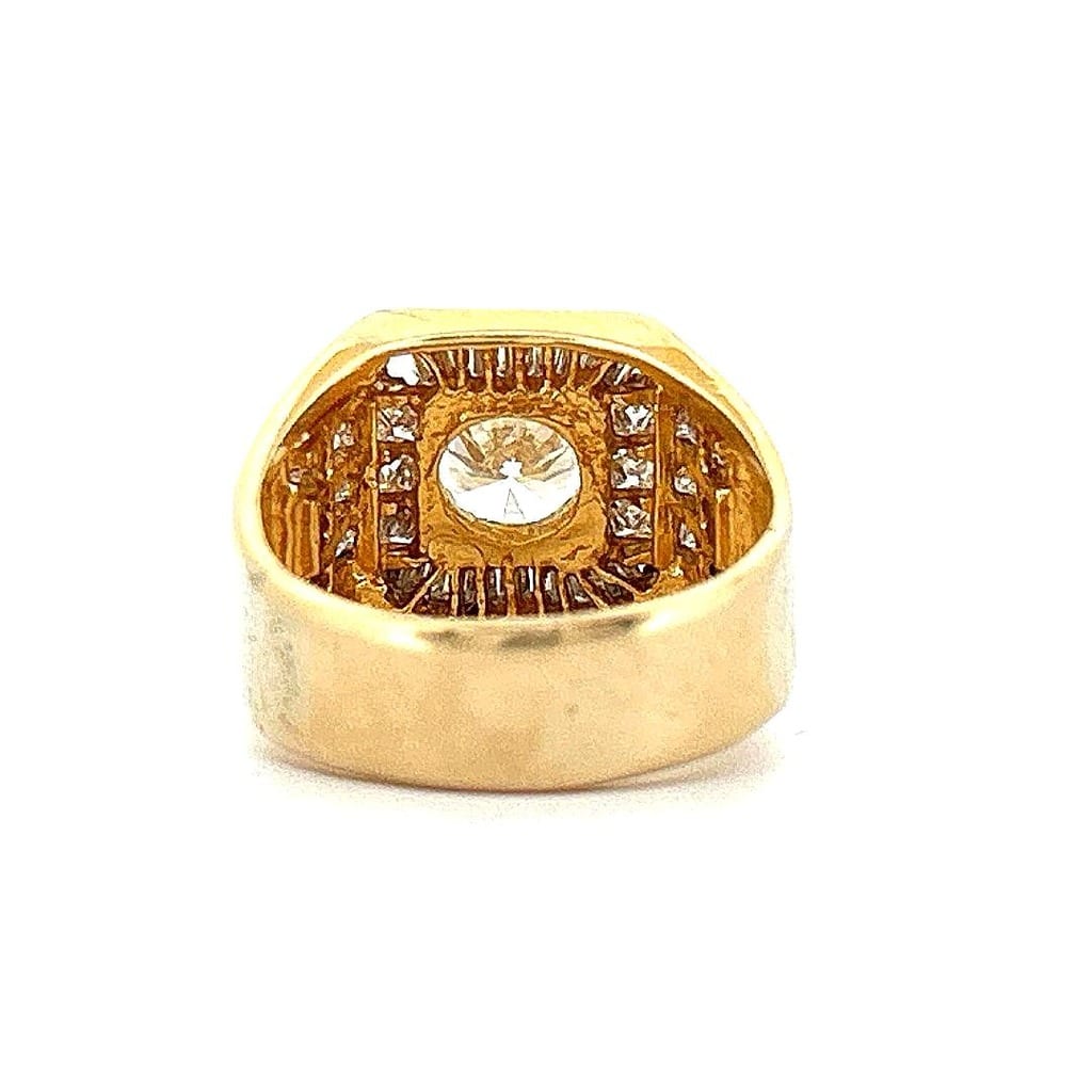 18K Yellow Gold 3.50 ctw Diamond Ring 4
