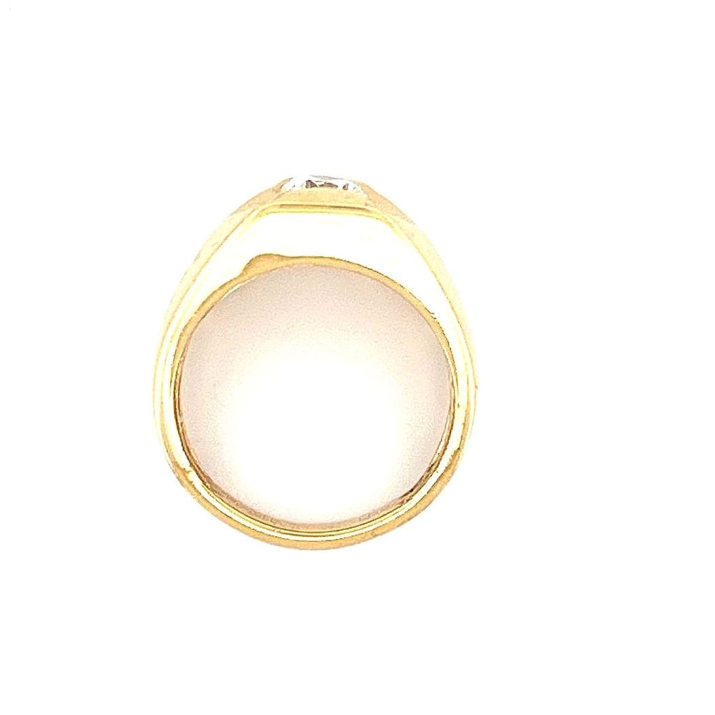 14K Yellow Gold Lab Grown 0.90 ctw Diamond Ring Sz 10 5