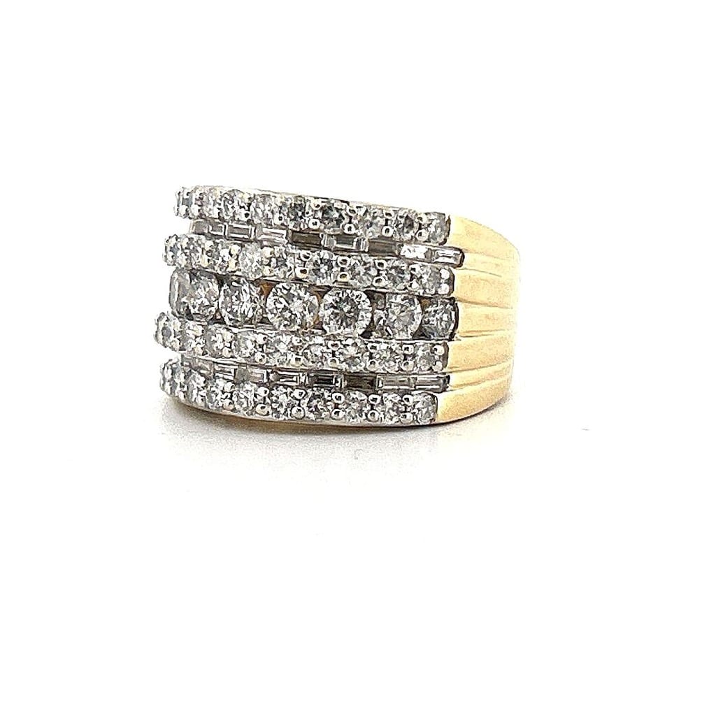 14K Yellow Gold 2.50 ctw Diamond Ring 5