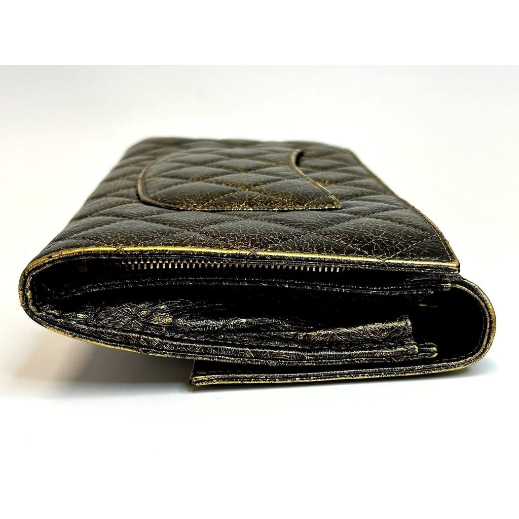 Chanel Quilted Zip Away Chain Clutch 6