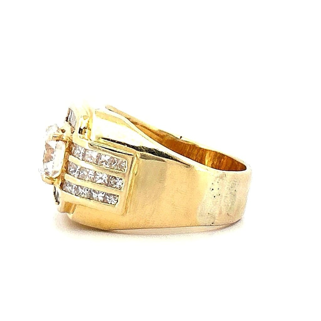 18K Yellow Gold 3.50 ctw Diamond Ring 6