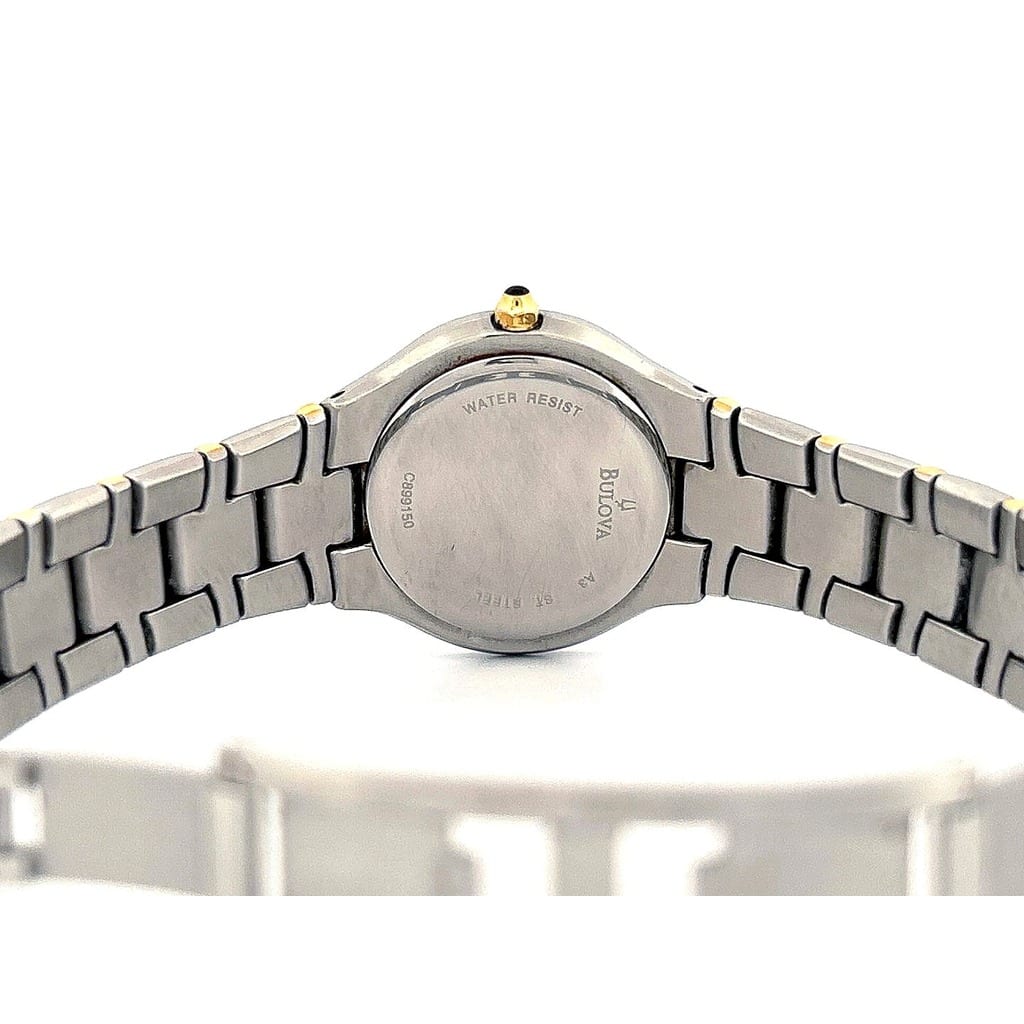 Bulova Women's Diamond Two-Tone Stainless Steel Watch 23mm 98R70-C899150 6