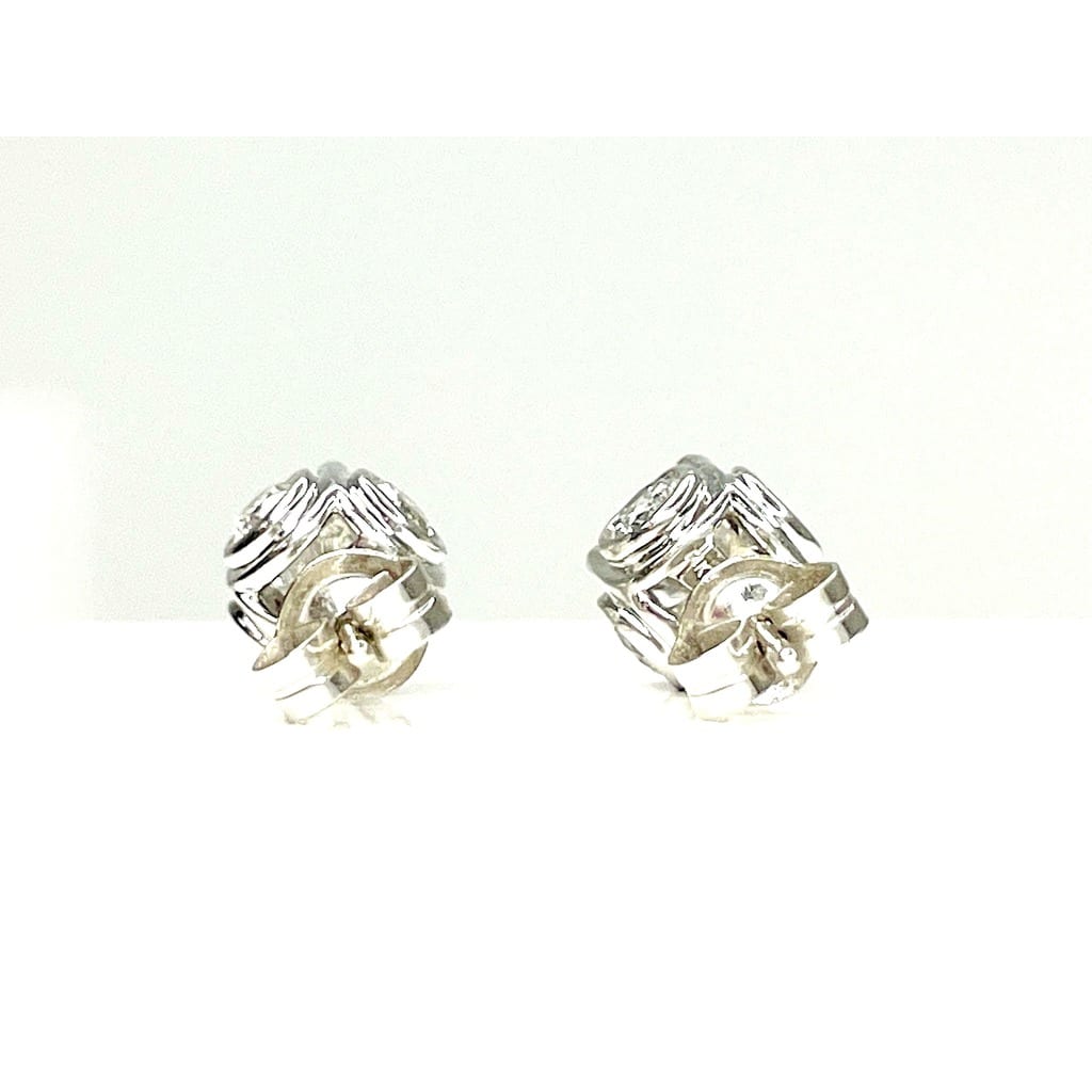 14K White Gold 2.0 ctw Diamond Earrings 7