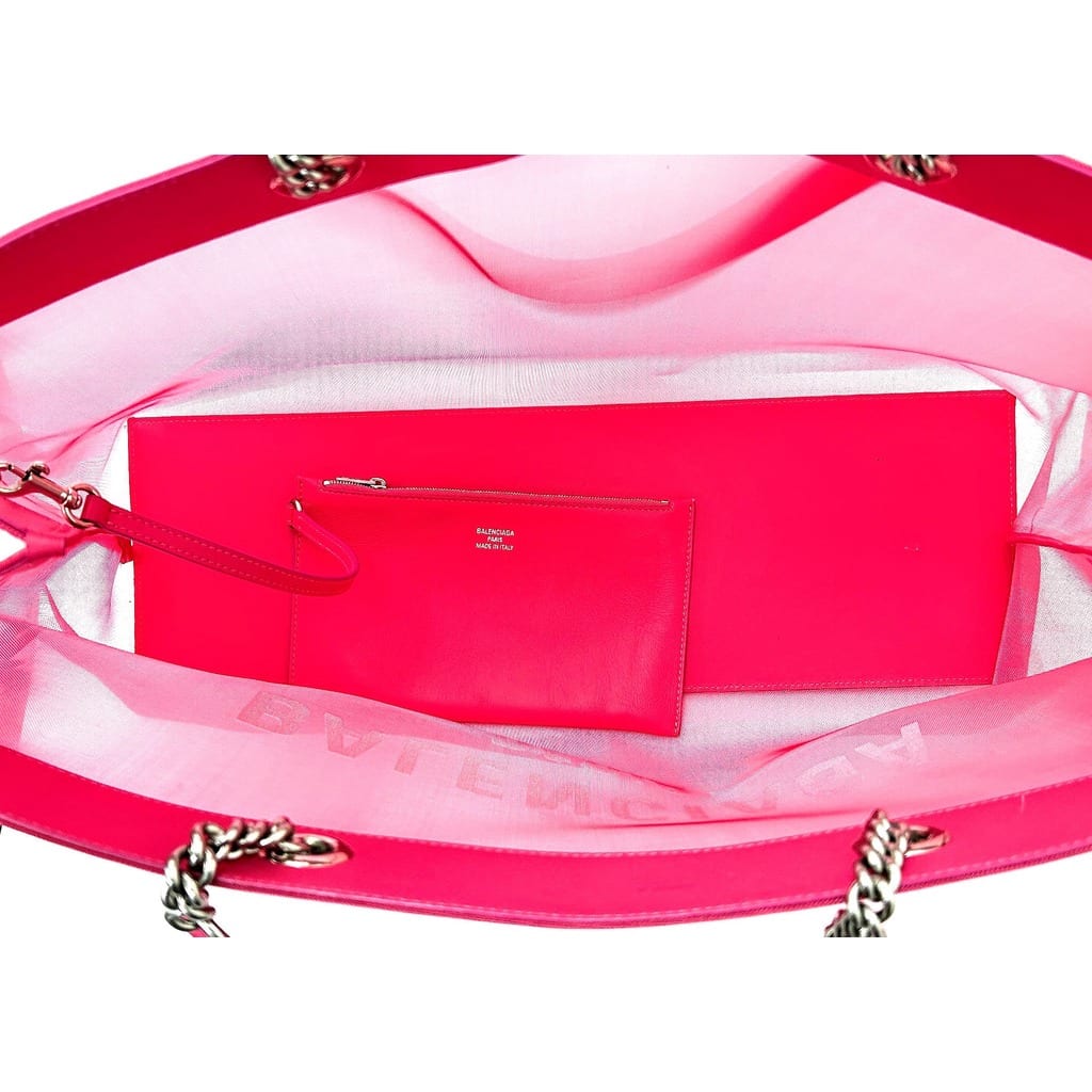 Balenciaga Duty Free Large Mesh Tote 2023 Pink 6