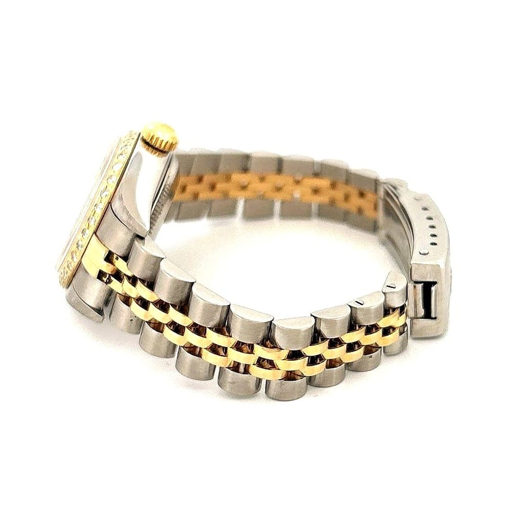 Rolex Ladies Datejust Ref 79173 Champagne T/T with Diamond Bezel 7