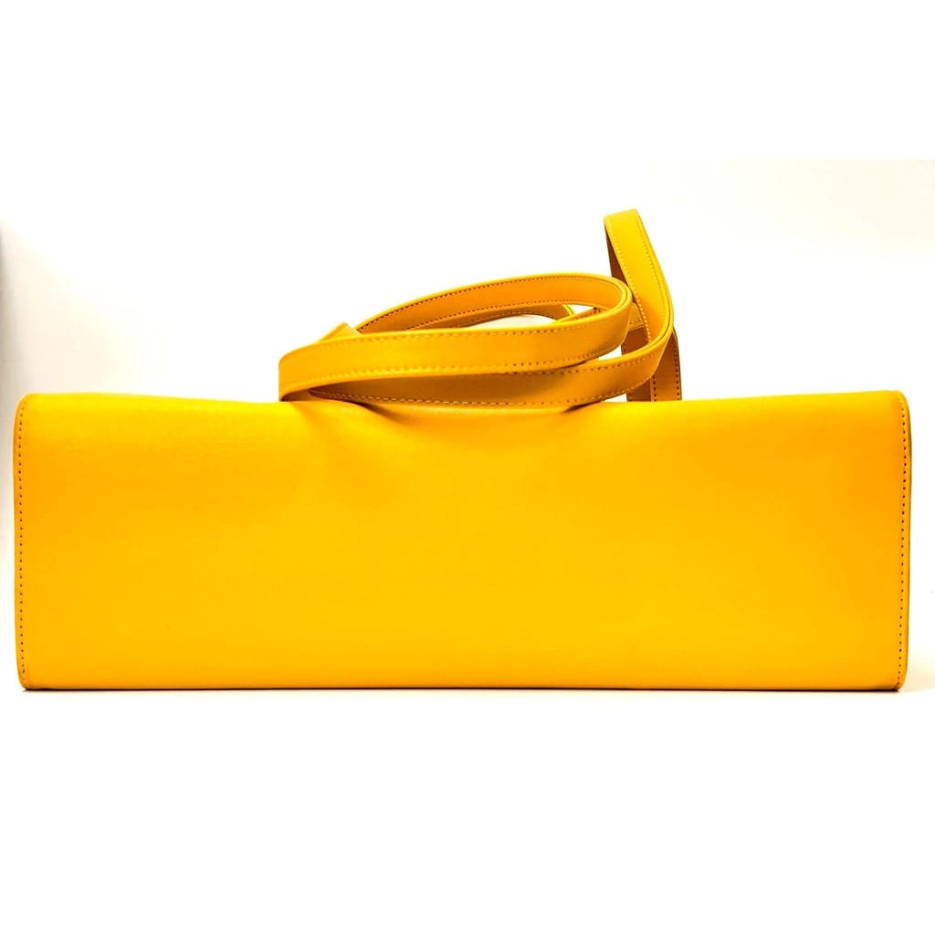 Telfar Medium Vegan Leather Yellow Bag 7