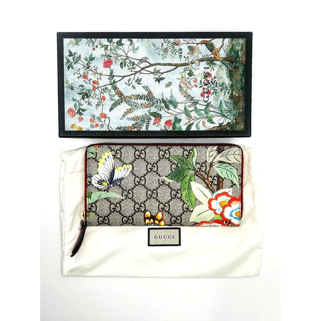 Gucci Supreme Continental Zip Around Wallet Red 8