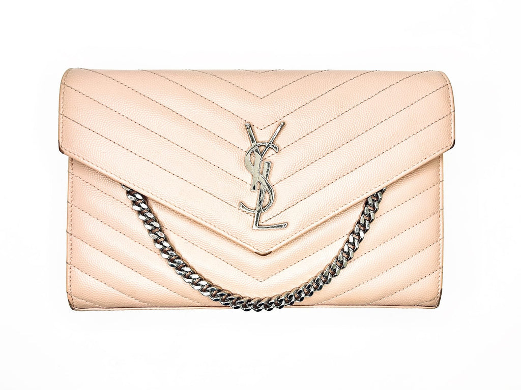 YSL Cassandre Wallet-On-Chain in Pink 1