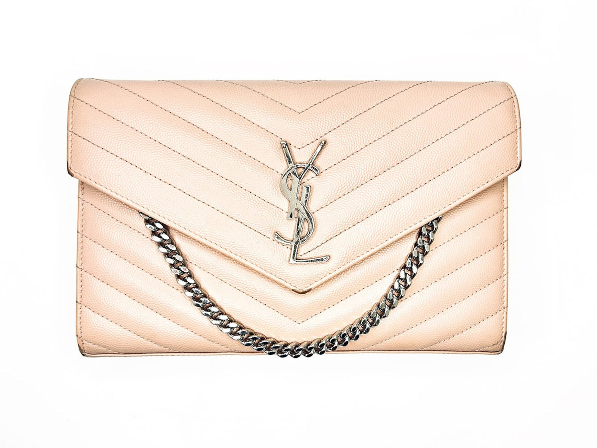 YSL Cassandre Wallet-On-Chain in Pink 1