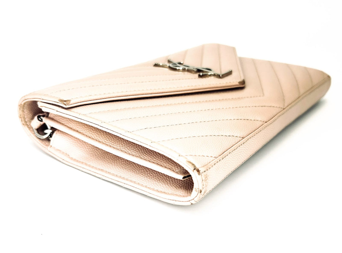 YSL Cassandre Wallet-On-Chain in Pink 3