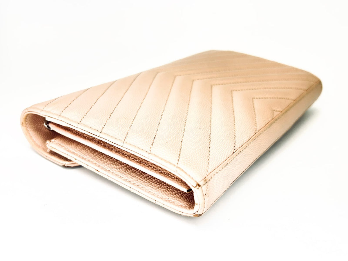 YSL Cassandre Wallet-On-Chain in Pink 4