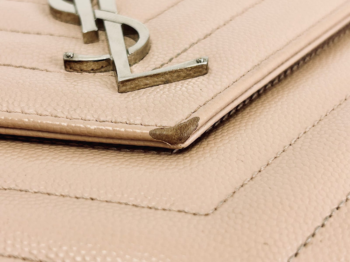 YSL Cassandre Wallet-On-Chain in Pink 7