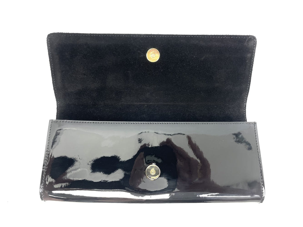 Gucci Patent Leather Buckle Clutch 6