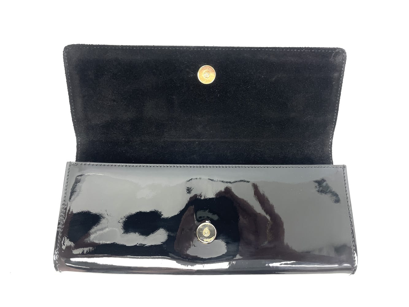 Gucci Patent Leather Buckle Clutch 6