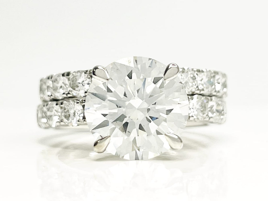 14K White Gold Diamond Wedding Set 1