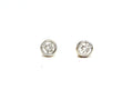 18K Yellow Gold Diamond Stud Earrings 4