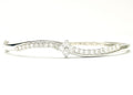 18K White Gold Diamond Bangle 1.40 CTW 1