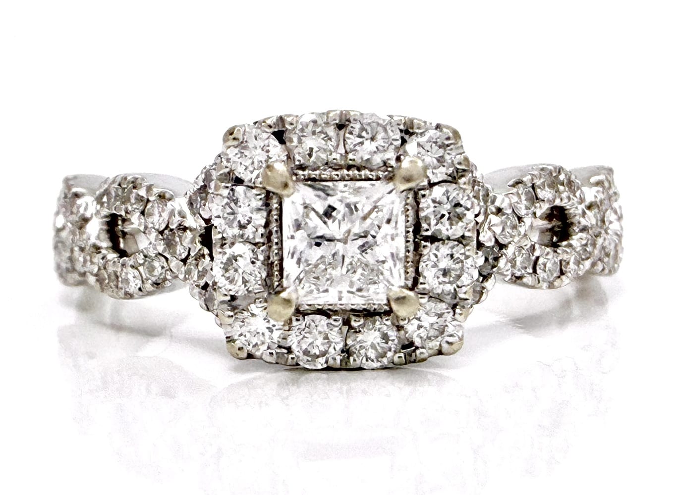 Neil Lane 14K White Gold Diamond Ring 7