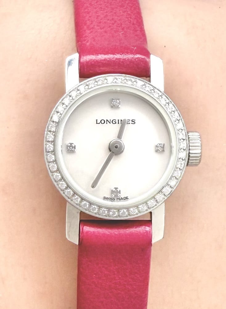 Longines Mini Red Diamond Quartz Watch 8